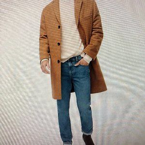 Mens Thompson Top Coat, New with Tags, Heather Acorn, Size 42